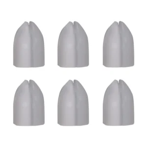 L-Style Shell Lock műanyag szorítógyűrű - fehér - 6 db